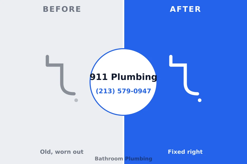 Before and after: plumbing repair Oxoboxo River, CT